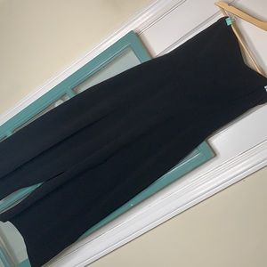Black Jumpsuit - fitted top, flowy bottoms